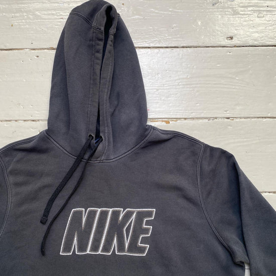 Nike Club Stitch Black and White Hoodie