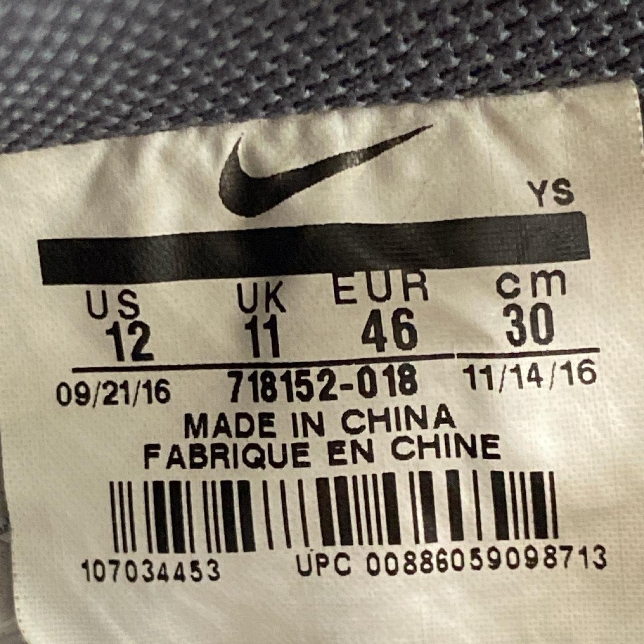 Nike Air Force 1 Black Grey and White (UK 11)