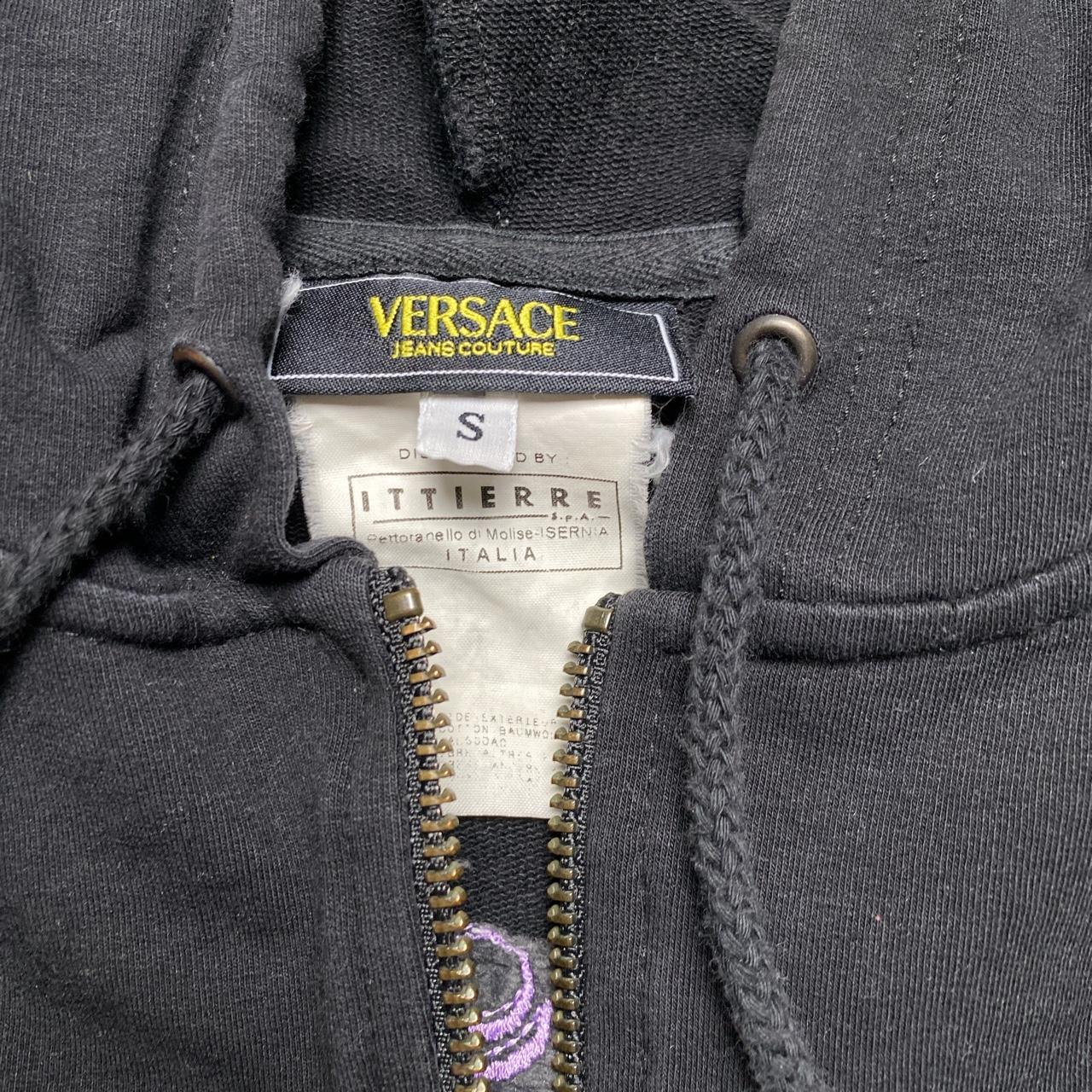 Versace Jeans Couture Womens Hoodie Black and Purple