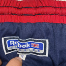 Reebok Vintage Navy and Red Shell Baggy Track Pant Bottoms (S)
