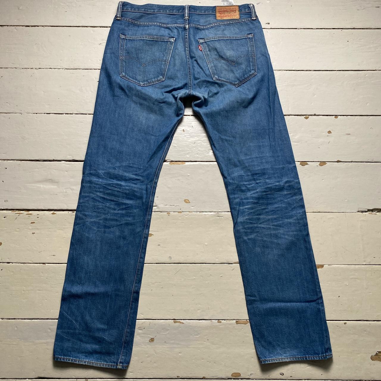 Levis 501 Navy Stonewash Jeans