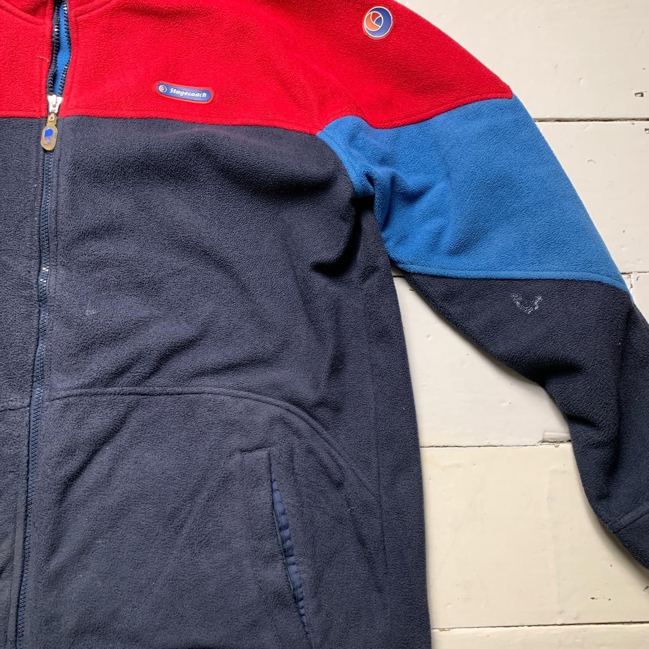 Stagecoach Navy Blue and Red Fleece Zip Jumper