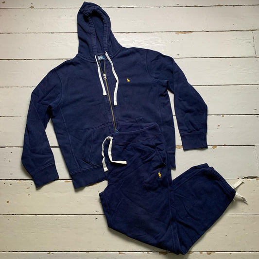 Polo Ralph Lauren Navy and Yellow Pony Tracksuit