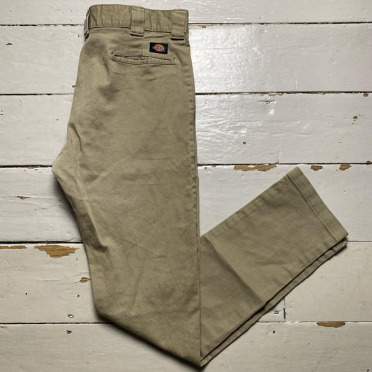 Dickies Khaki Slim Skinny Beige Trousers