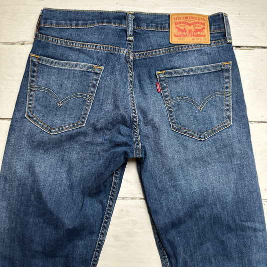 Levis 504 Light Stonewash Navy Jeans