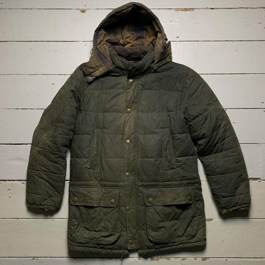 Barbour Hemmingford Parka Oil Skin Khaki Jacket