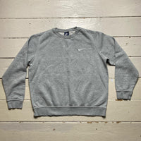 Nike Swoosh Grey and White Jumper