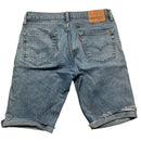 Levis 511 Light Blue Distressed Jean Short Jorts (32W)