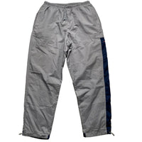 Nike Vintage Baggy Track Pant Cargo Style Shell Bottoms Navy Grey and Red (XL)
