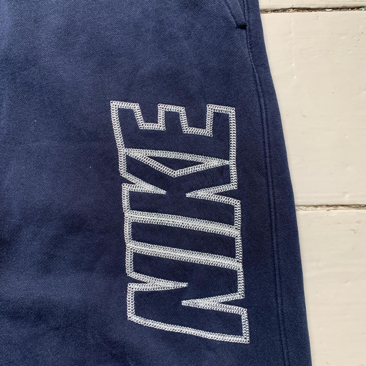 Nike Club Contrast Stitch Navy and White Joggers