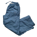 Nike Vintage Swoosh Blue and Grey Baggy Shell Track Pant Ski Trousers (XL)