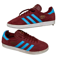 Adidas Gazelle Burgundy Claret and Blue West Ham Trainers (UK 9)