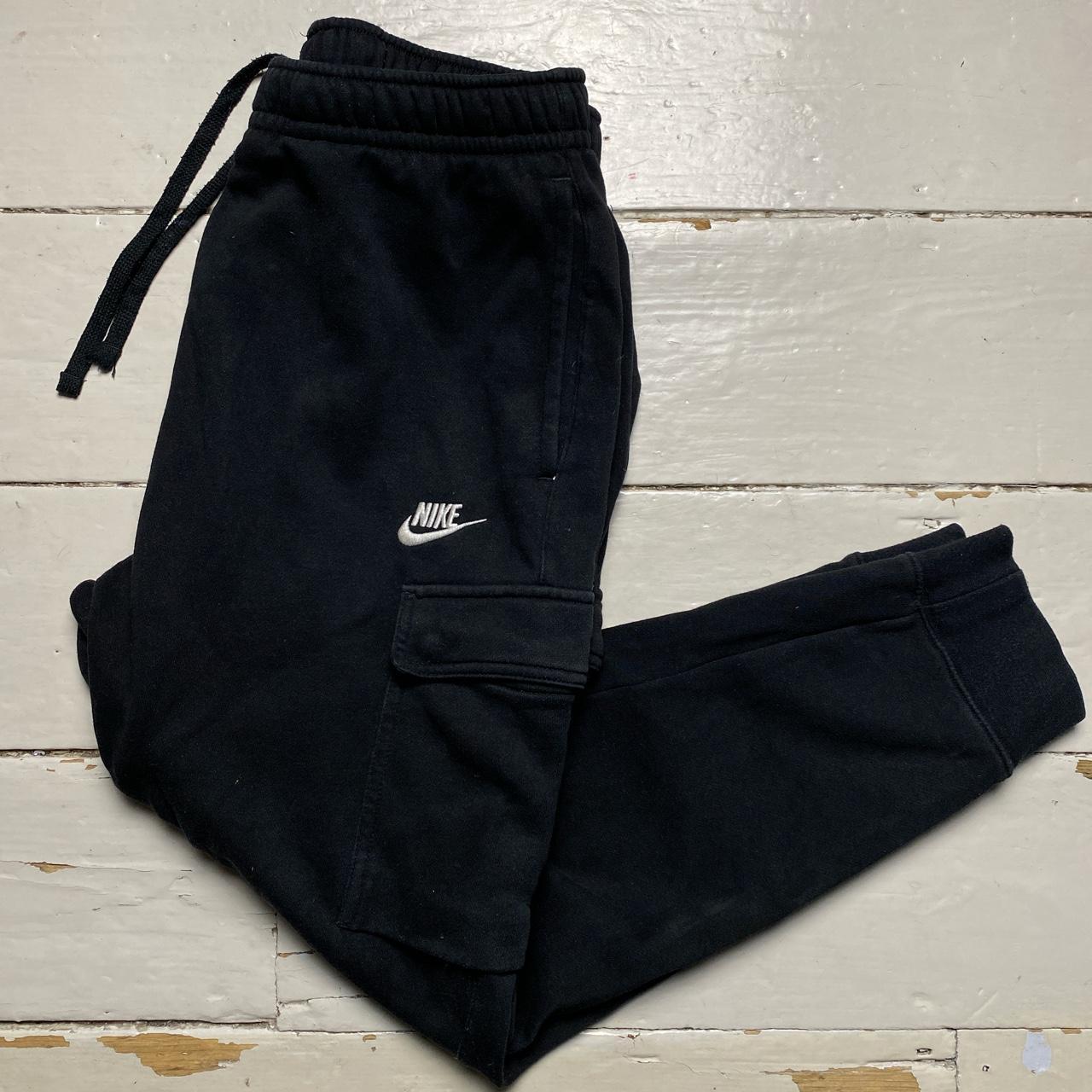 Nike Swoosh Cargo Black and White Bottoms