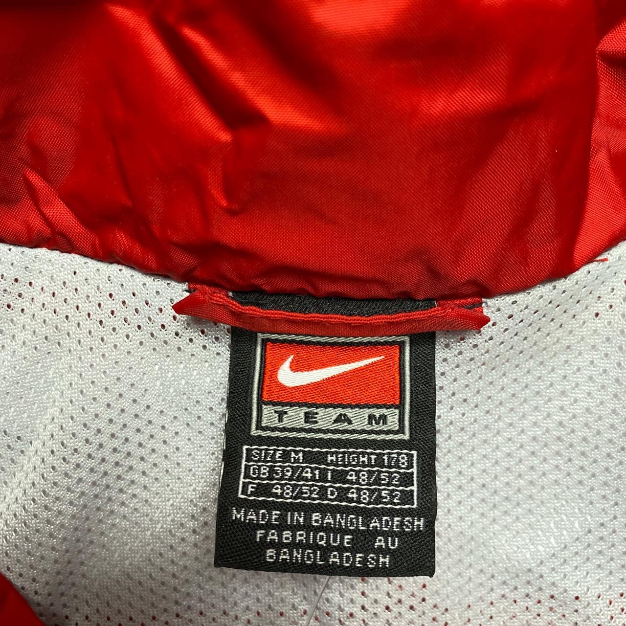 Arsenal Nike Vintage 90’s Red Navy and White Windbreaker Shell Jacket (M)
