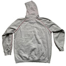 Phat Bastard 69 Vintage Grey and Red Hoodie (XL)