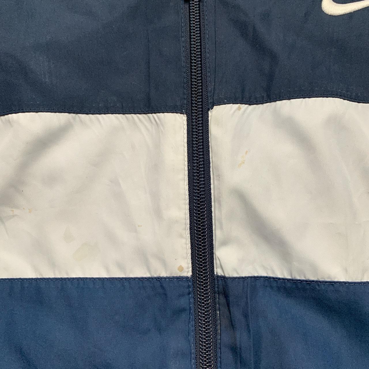 Nike Athletic Department Navy and White Shell Tracksuit Jacket (XL)