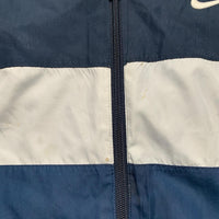 Nike Athletic Department Navy and White Shell Tracksuit Jacket (XL)