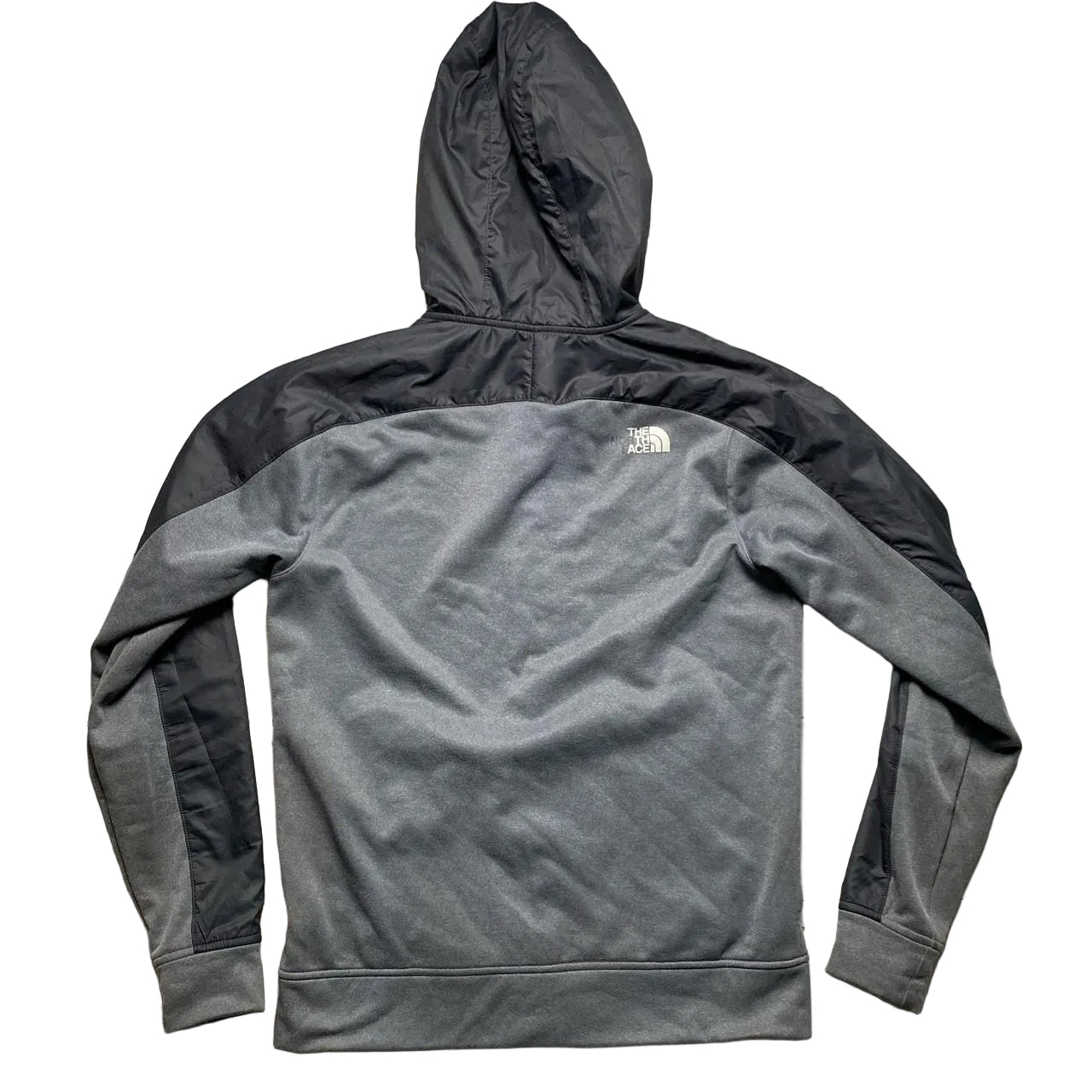 The North Face Grey Black and White Hoodie Jacket (S)