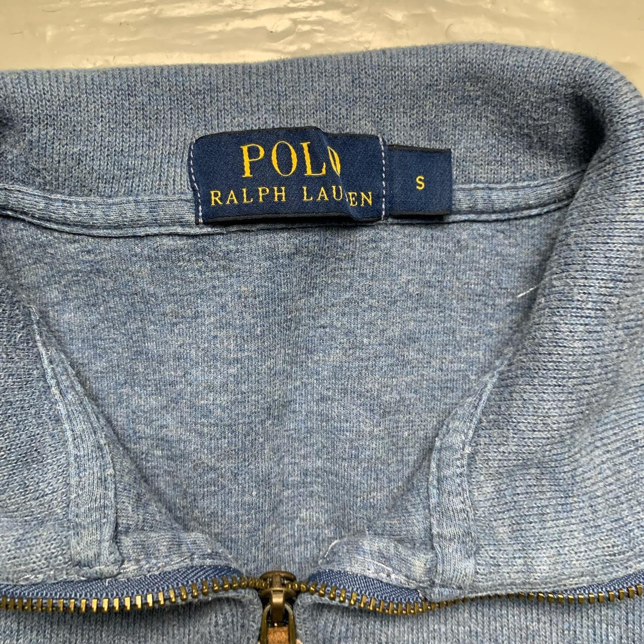 Polo Ralph Lauren Blue and Purple Quarter Zip Jumper