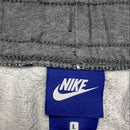 Nike Grey and White Swoosh Baggy Joggers (L)