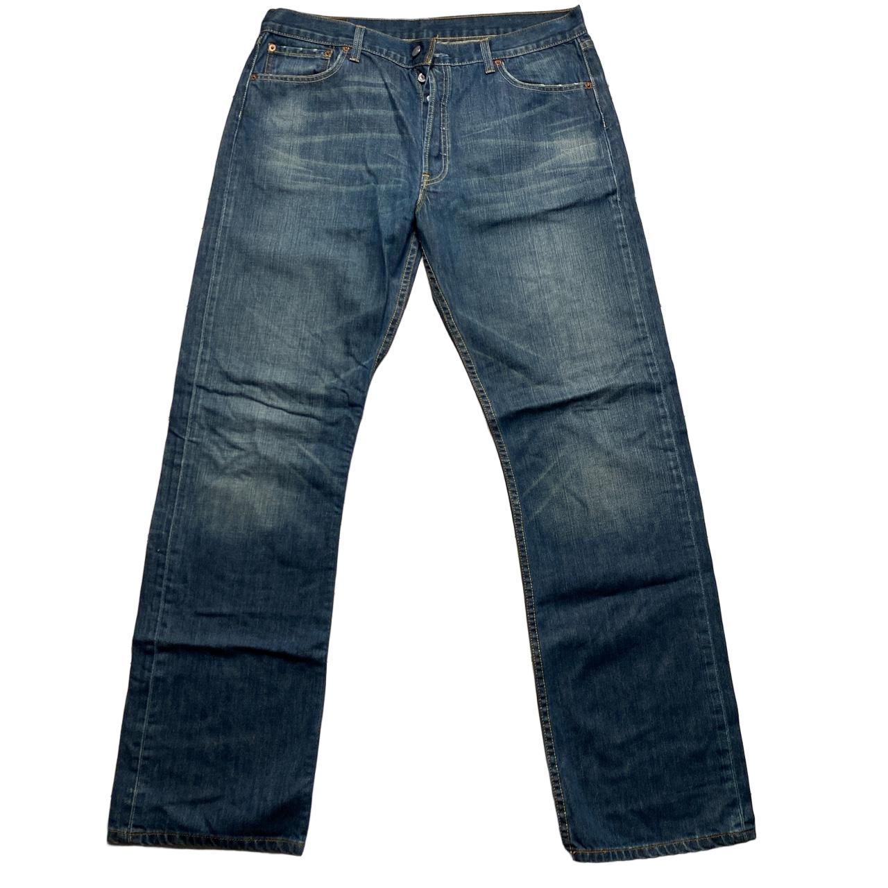 Levis 501 Baggy Navy Stonewash Jeans (36W)