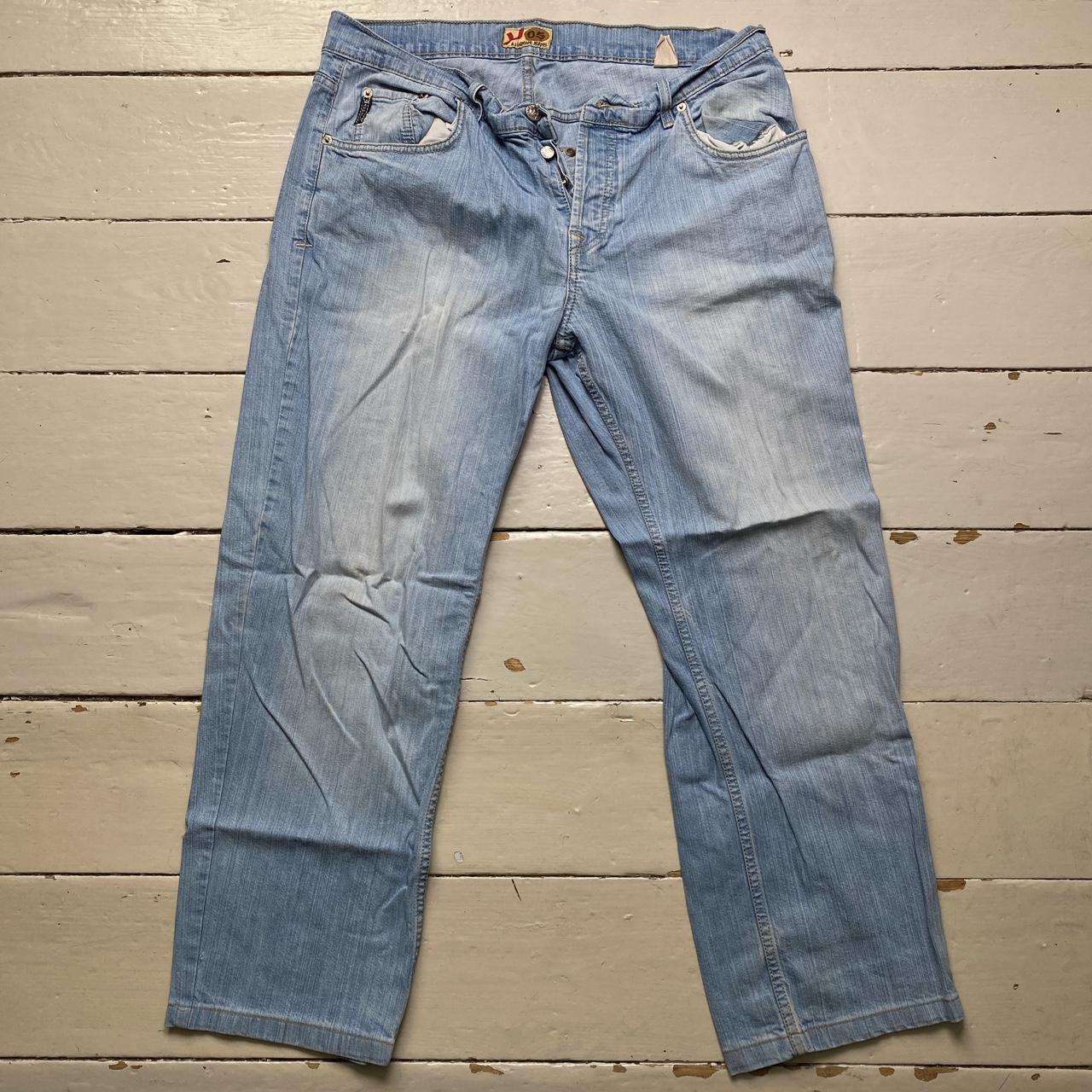 Armani Vintage J05 Light Blue Baggy Cargo Jeans