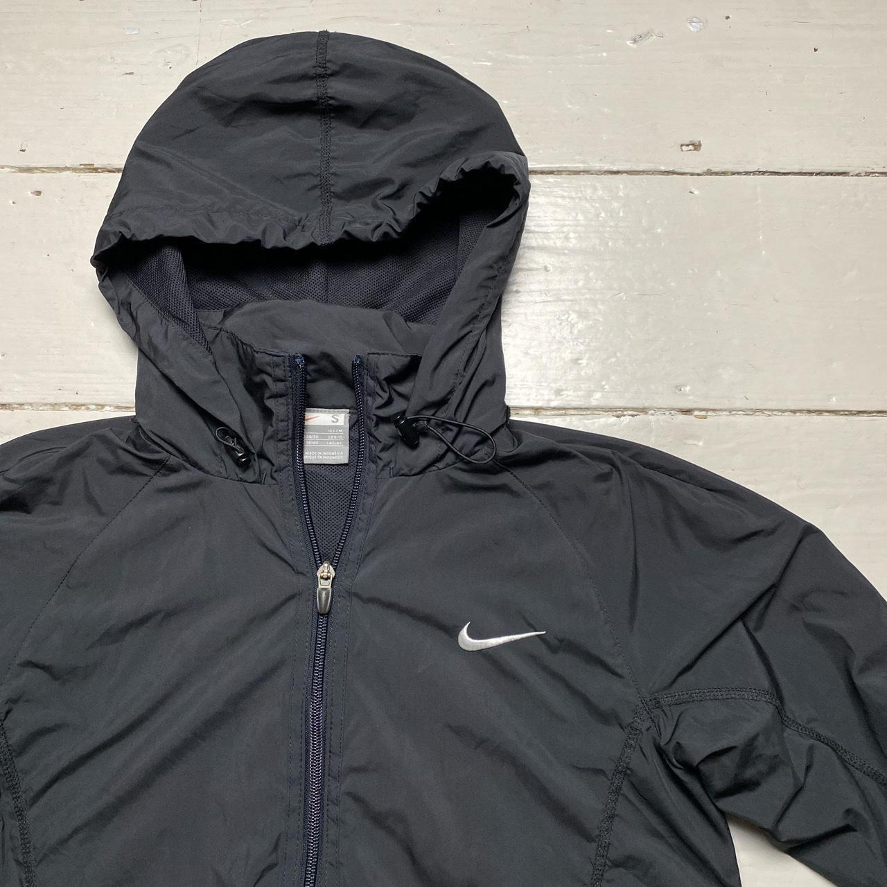 Nike Swoosh Vintage Running Jacket Black and White