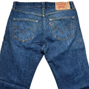 Levis 501 Vintage Navy Distressed Jeans (32W)