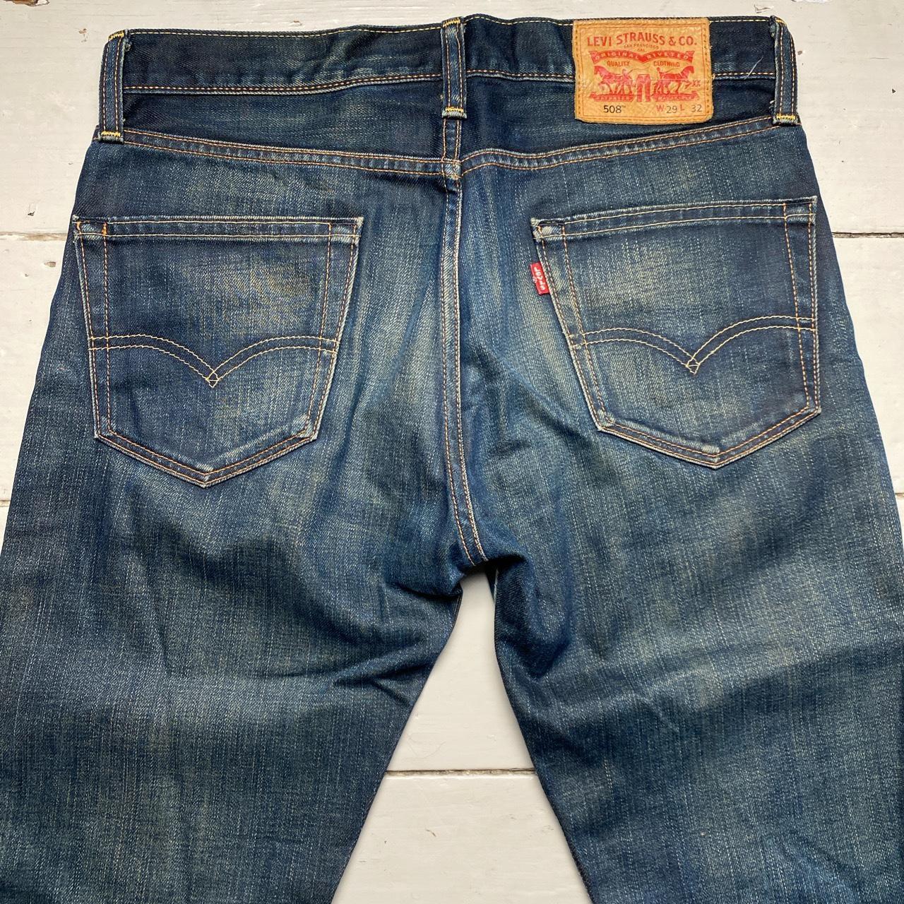 Levis 508 Dark Navy Stonewash Jeans