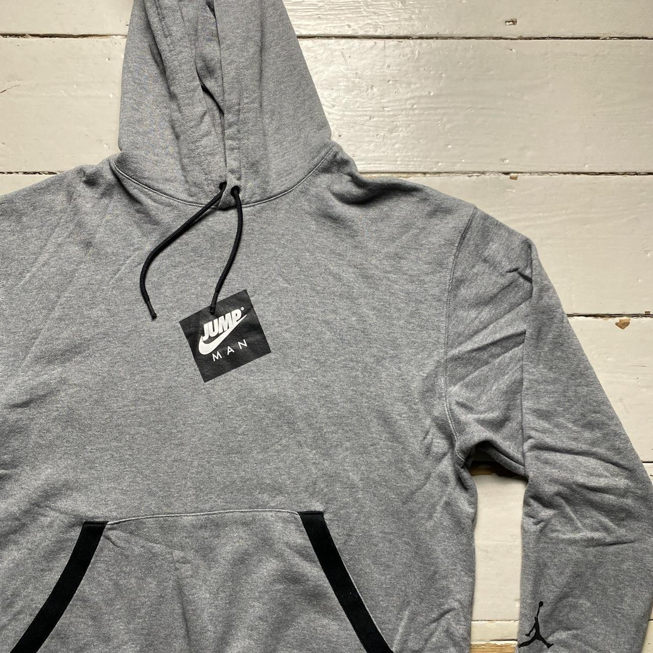 Nike Air Jordan Grey and Black Hoodie