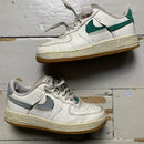 Nike Air Force 1 White Green Gum Sole