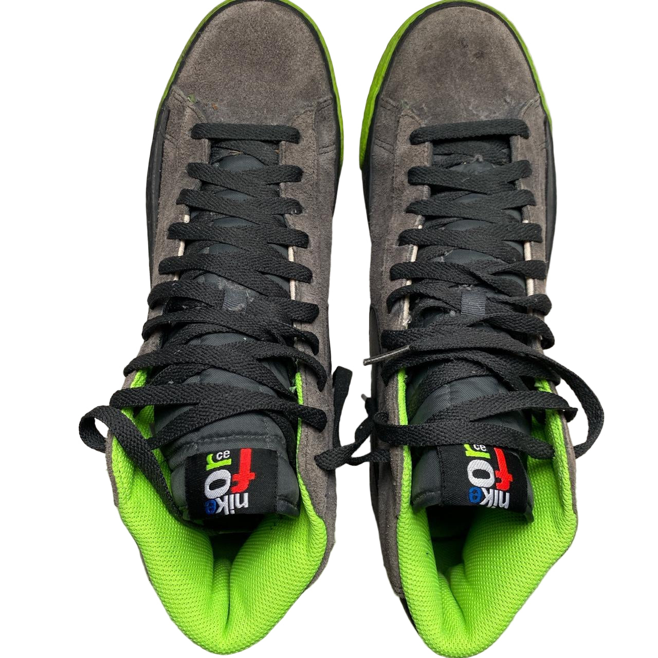 Nike Blazer Grey and Green (UK 10)