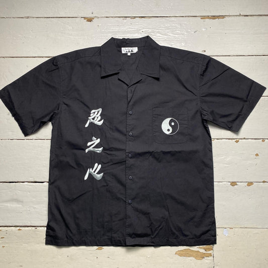 Y2K Yin and Yang Japanese Short Sleeve Shirt