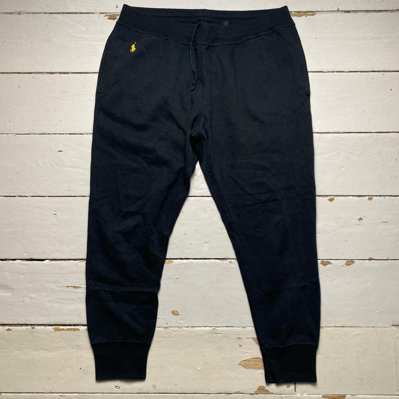 Polo Ralph Lauren Black and Yellow Pony Joggers