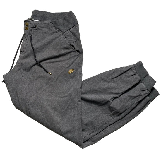 Nike Vintage Swoosh Grey and Yellow Baggy Joggers (XL)