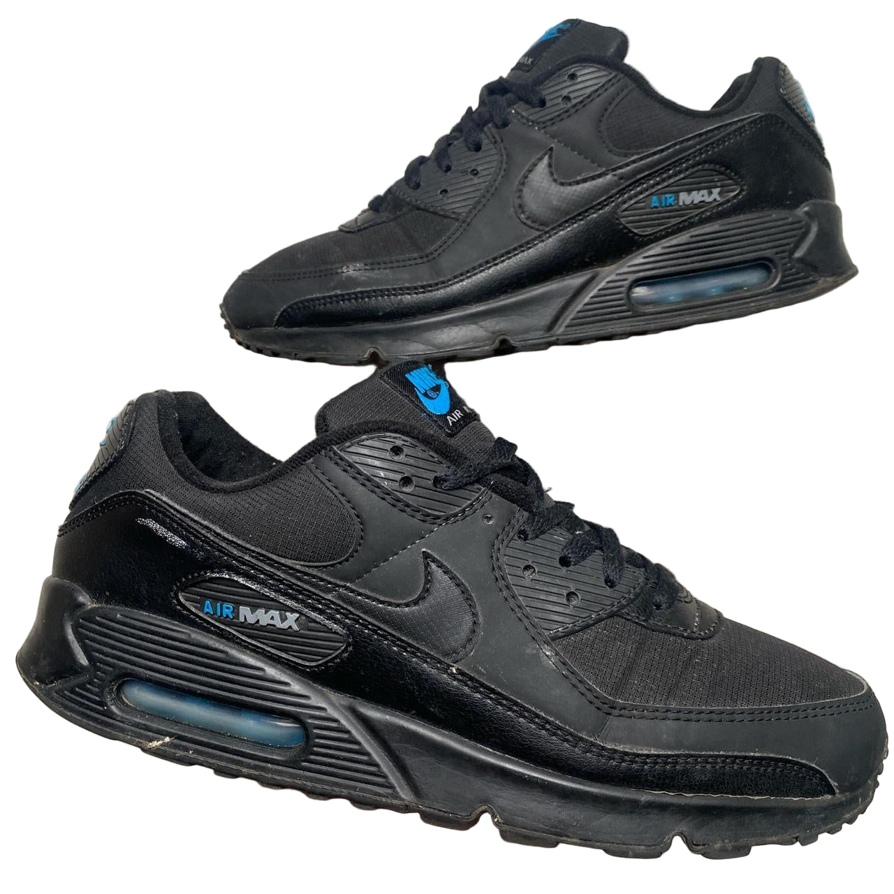 Nike Air Max 90 Black and Blue (UK 10)