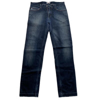 Versace VJC Vintage Dark Navy Red Stitch Baggy Jeans (34W)