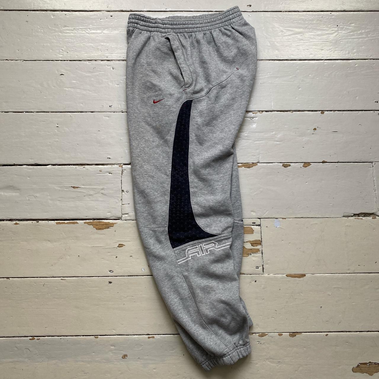 Nike Swoosh Air Grey Red White and Black Vintage Baggy Joggers