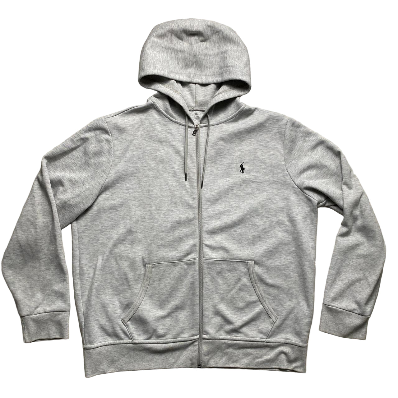 Ralph Lauren Polo Heather Grey and Black Pony Newer Season Full Tracksuit  (L/XL)