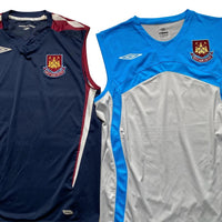 West Ham Umbro Vintage Football Jersey Vests (L)