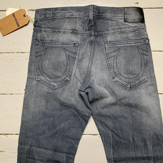 True Religion Grey Stitch Jeans