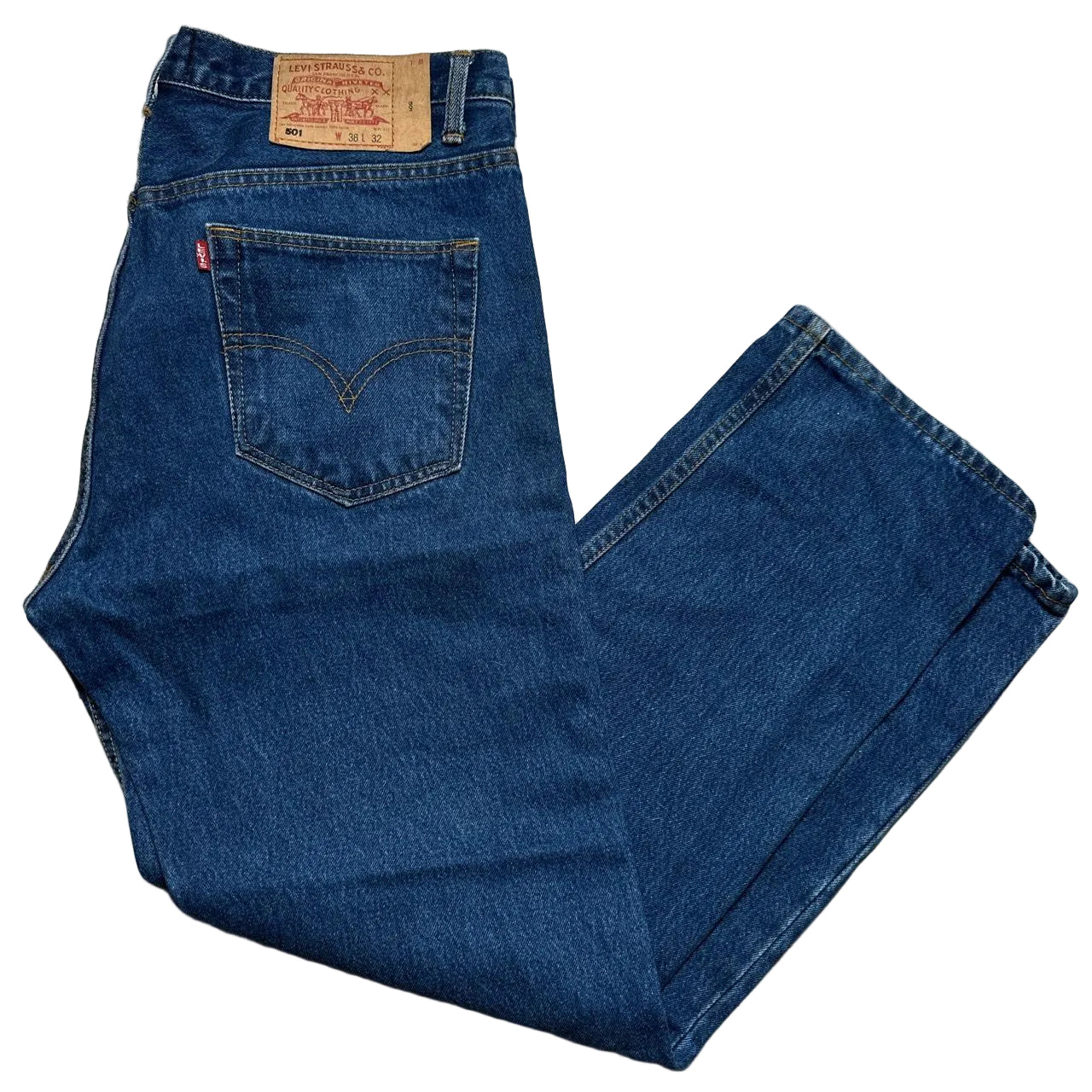 Levis 501 Big E Vintage Blue Jeans (38W)