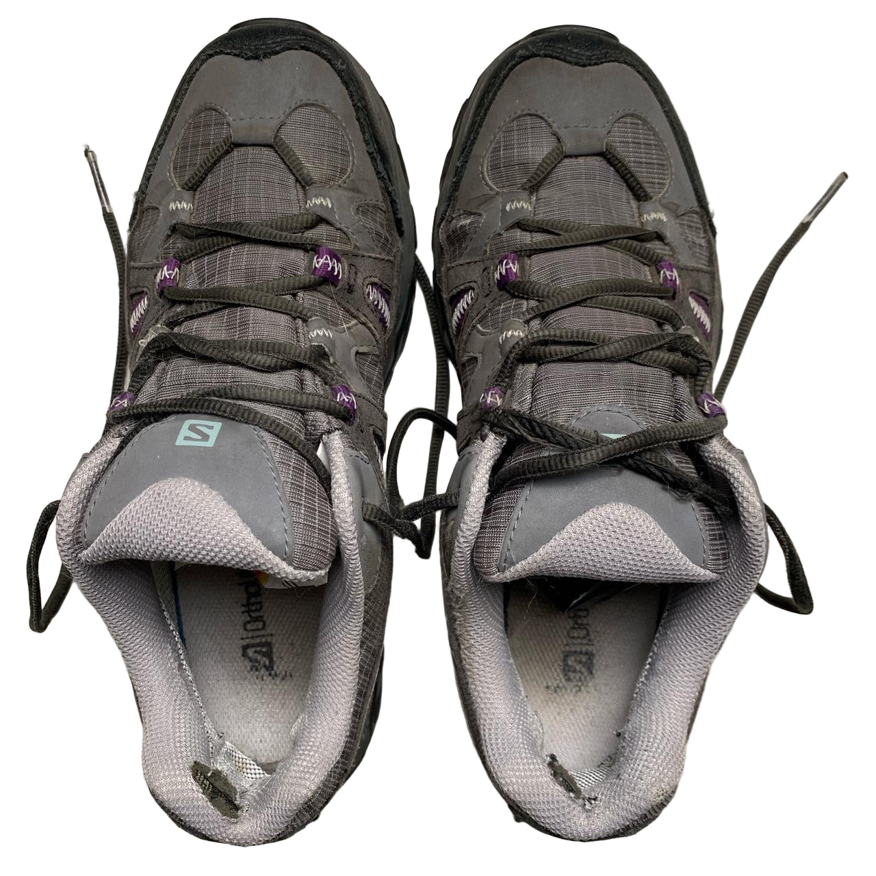 Salomon Goretex Grey and Purple Trainers (UK7)