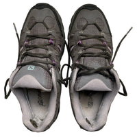Salomon Goretex Grey and Purple Trainers (UK7)