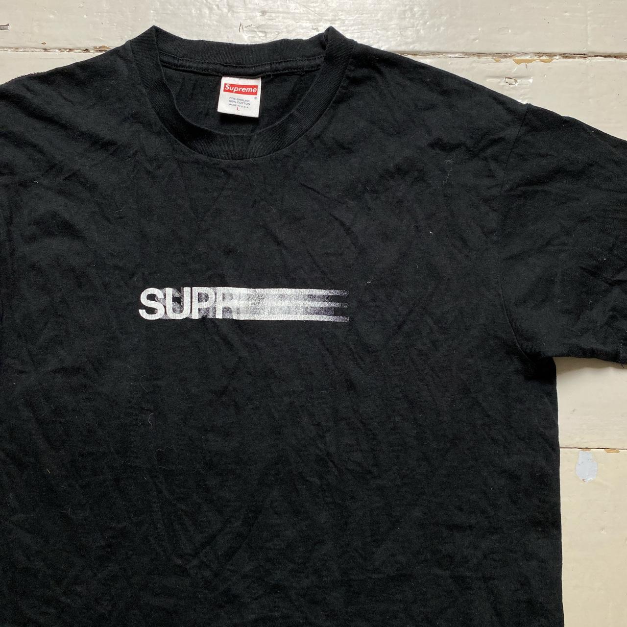 Supreme Motion T Shirt Black and White