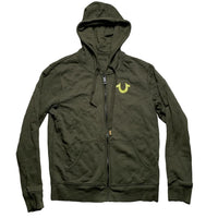 True Religion Olive Green Buddha Hoodie (S)