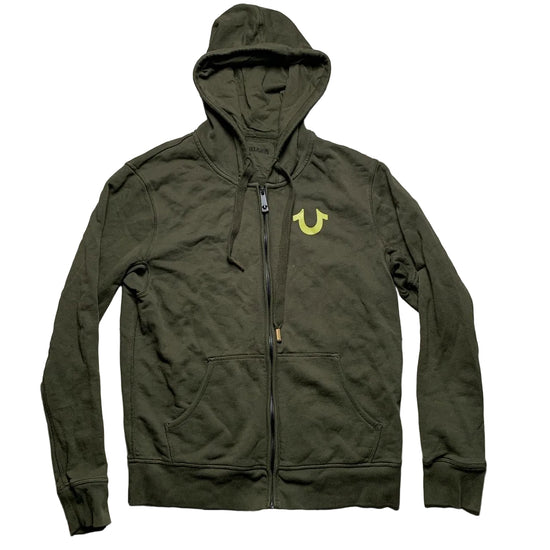 True Religion Olive Green Buddha Hoodie (S)