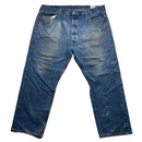 Levis 501 Baggy Light Blue Distressed Jeans (44W)