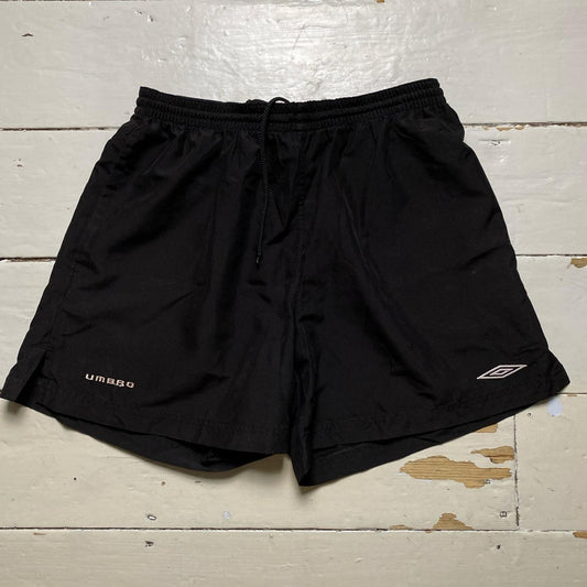 Umbro Black and White Shell Track Pant Shorts