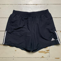 Adidas Vintage Shell Track Pant Shorts Navy and White